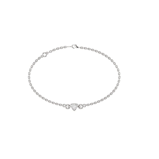 Lumo Trillion Solitaire Moissanite Bracelet