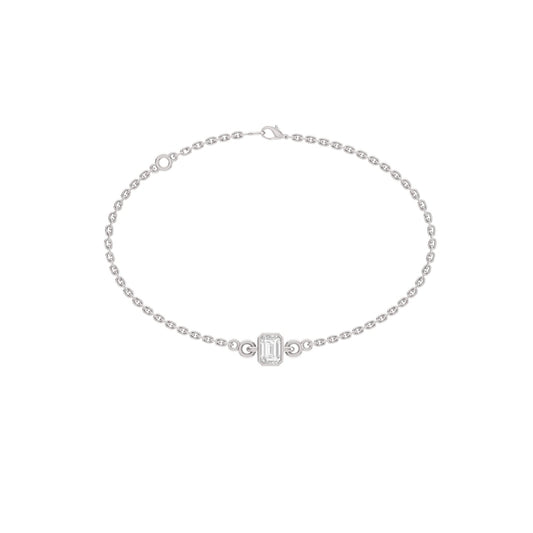 Solify Emerald Solitaire Moissanite Bracelet