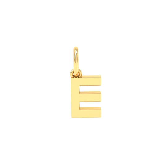 E Alphabet Charm