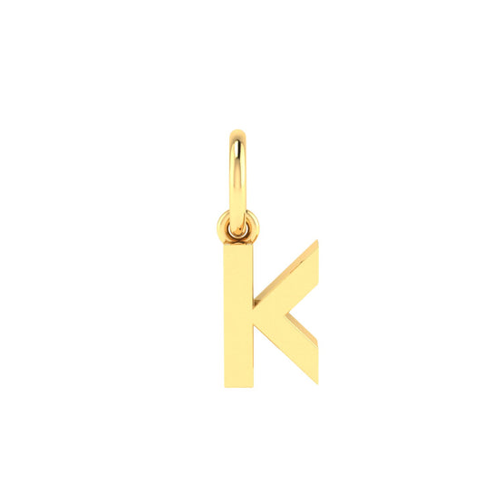 K Alphabet Charm