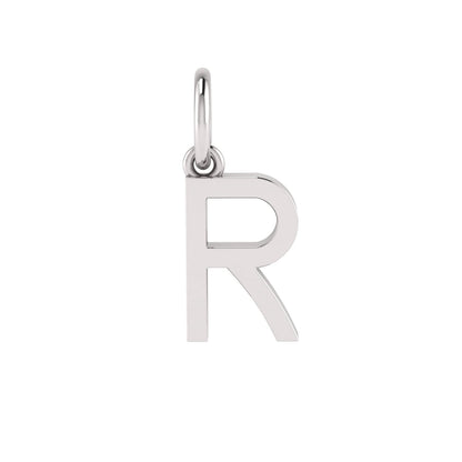 R Alphabet Charm