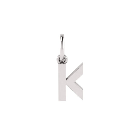 K Alphabet Charm
