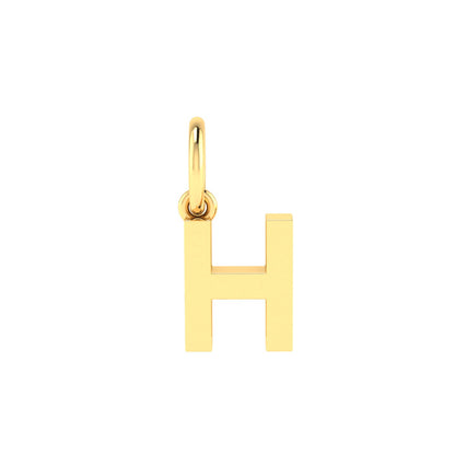 H Alphabet Charm