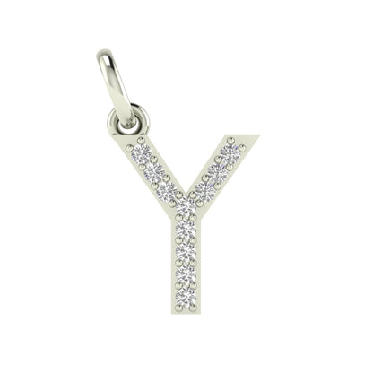 Y alphabet moissanite charm