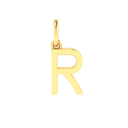 R Alphabet Charm
