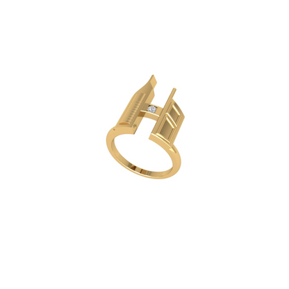 Twin Pinnacle Ring