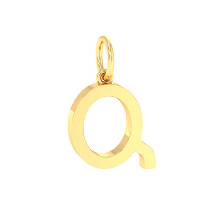 Q Alphabet Charm