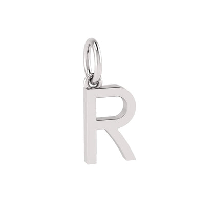 R Alphabet Charm