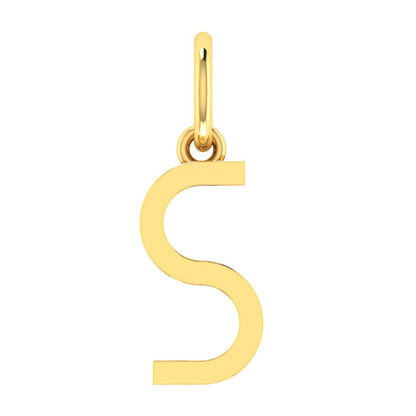 S Alphabet Charm