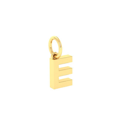 E Alphabet Charm