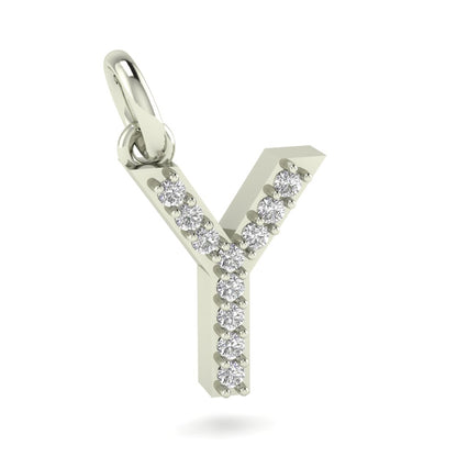 Y alphabet moissanite charm