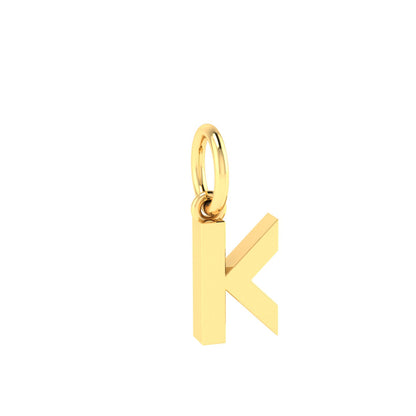 K Alphabet Charm