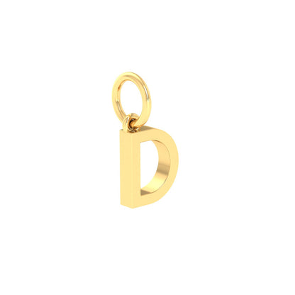 D Alphabet Charm