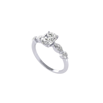 Princess Solitaire moissanite Ring