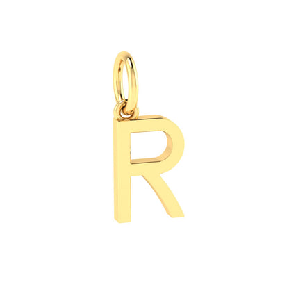 R Alphabet Charm