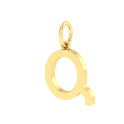 Q Alphabet Charm