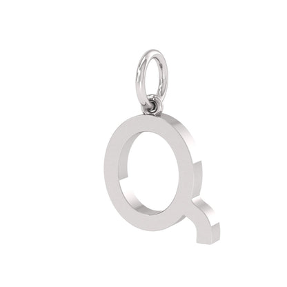 Q Alphabet Charm