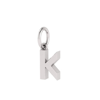 K Alphabet Charm