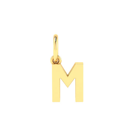 M Alphabet Charm