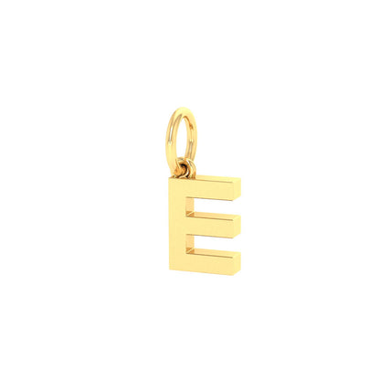 E Alphabet Charm
