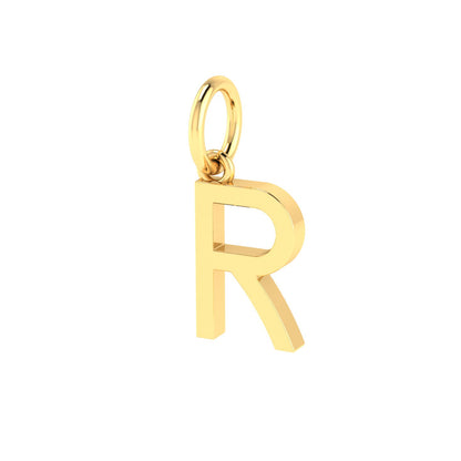 R Alphabet Charm