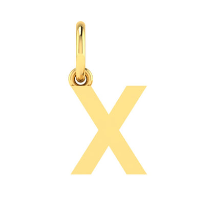 X Alphabet Charm