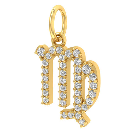 Virgo Moissanite Charm