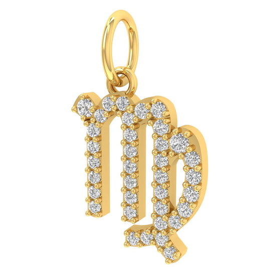 Virgo Moissanite Charm