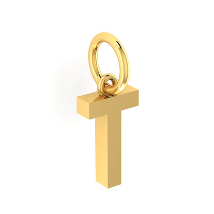 T Alphabet Charm