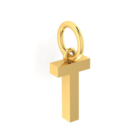 T Alphabet Charm