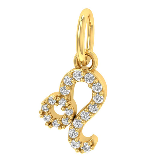 Leo Moissanite Charm