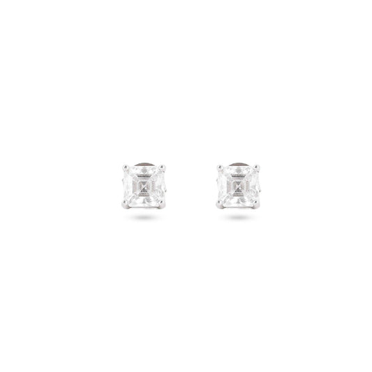 Princess Cut Moissanite Studs