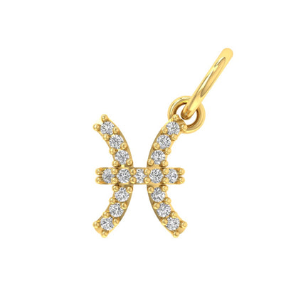 Pisces Moissanite Charm