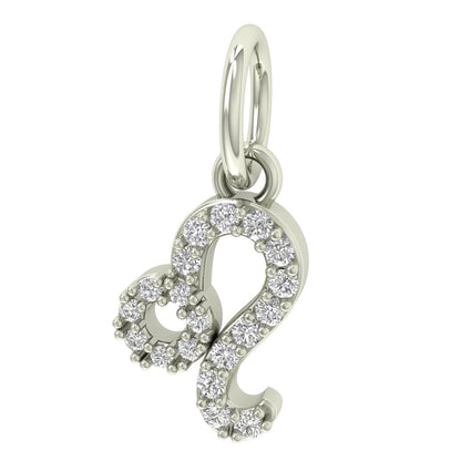 Leo Moissanite Charm
