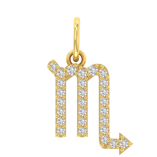 Scorpio Moissanite Charm