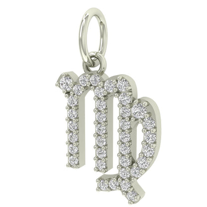 Virgo Moissanite Charm