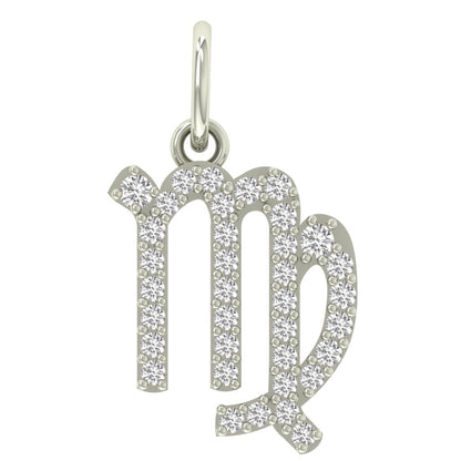 Virgo Moissanite Charm