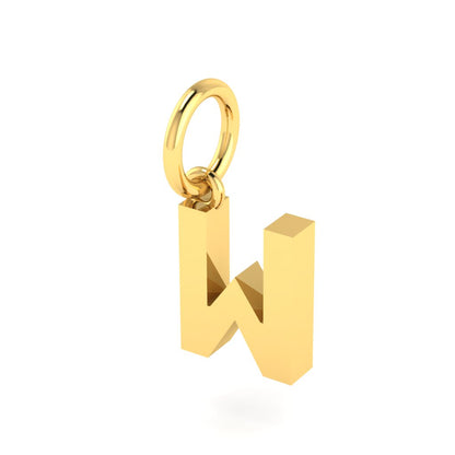 W Alphabet Charm