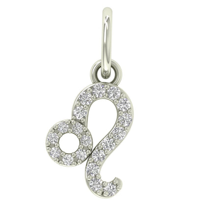 Leo Moissanite Charm