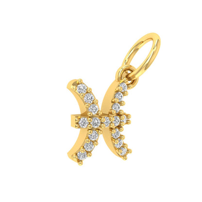 Pisces Moissanite Charm