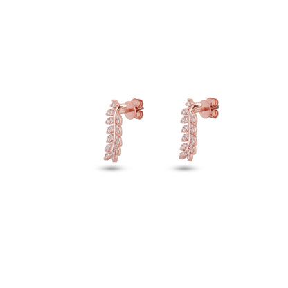 Leaf Moissanite Earrings