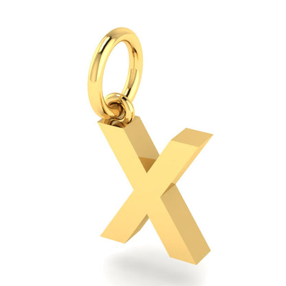 X Alphabet Charm