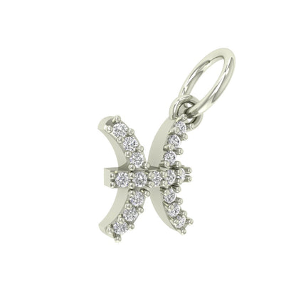 Pisces Moissanite Charm
