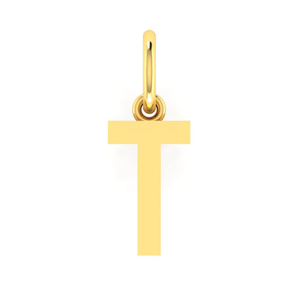 T Alphabet Charm