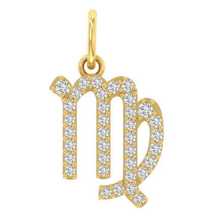 Virgo Moissanite Charm