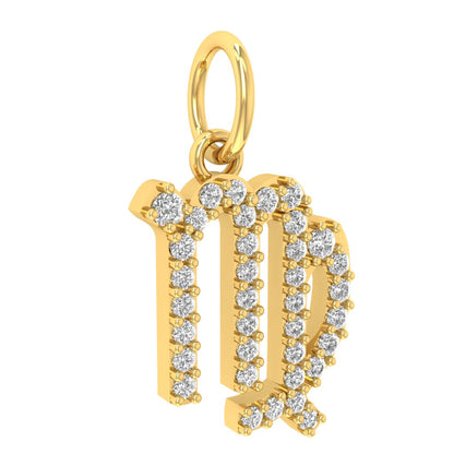 Virgo Moissanite Charm
