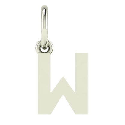 W Alphabet Charm