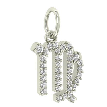 Virgo Moissanite Charm