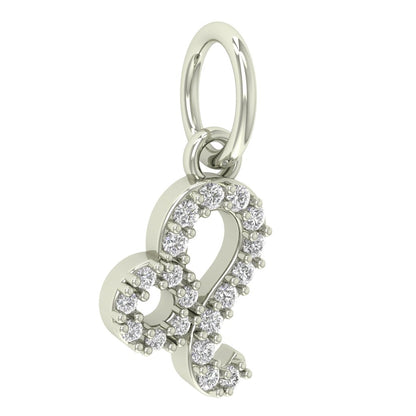 Leo Moissanite Charm