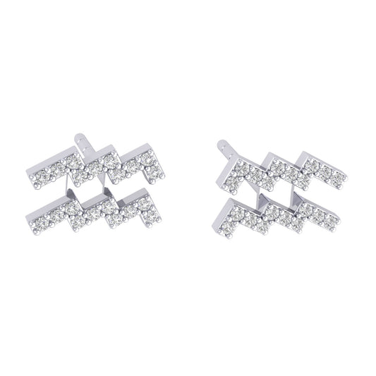 Aquarius Silver Studs
